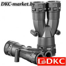 PAY483636N Разветвитель DN 1х48 + 2х36 мм, полиамид, цвет черный