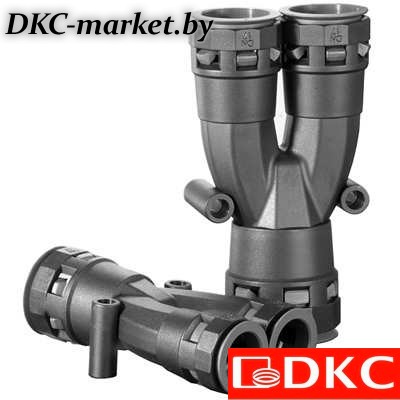 PAY483636N Разветвитель DN 1х48 + 2х36 мм, полиамид, цвет черный