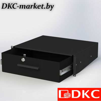 R5ITCPD2HEB Ящик выдвижной с ключём 2U 300мм RAL9005