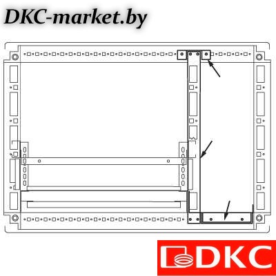 R5PFI2050 Комплект для создания кабельного отсека, для шкафов DAE/CQE 2000 x 500