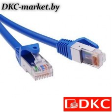 RN5EFU4520BL Патч-корд экранированный CAT5E F/UTP 4х2, LSZH, синий, 2.0м