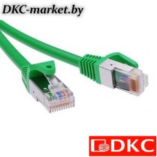 RN5EFU4530GN Патч-корд экранированный CAT5E F/UTP 4х2, LSZH, зелёный, 3.0м