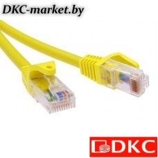 RN5EUU4550YL Патч-корд неэкранированный CAT5E U/UTP 4х2, LSZH, желтый, 5.0м