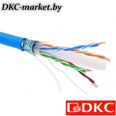 RN6AFUPV5BL Информационный кабель экранированый  F/UTP 4х2 CAT6A, PVC, синий