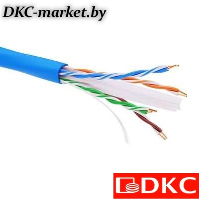 RN6AUUPV5BL Информационный кабель неэкранированый  U/UTP 4х2 CAT6A, PVC, синий
