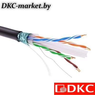 RN6FUPE3BK Информационный кабель экранированый F/UTP 4х2 CAT6, PE, чёрный