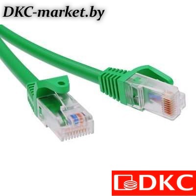 RN6UU4505GN Патч-корд неэкранированный CAT6 U/UTP 4х2, LSZH, зелёный, 0.5м