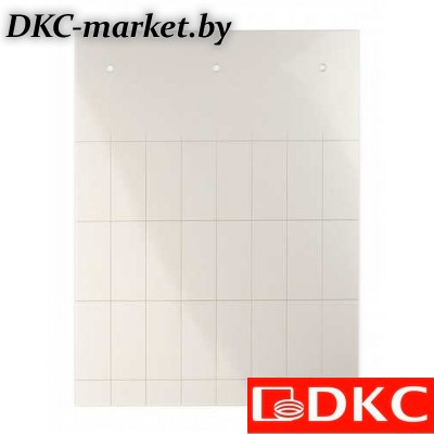 TAS3515M Табличка полужесткая. Установка в держатель. Для маркировки модульного оборудования. ПВХ-0,5. Серебристый