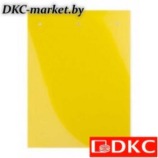 TASE2080AY Табличка полужесткая для маркировки оболочек. Клейкое основание. ПВХ. Желтая