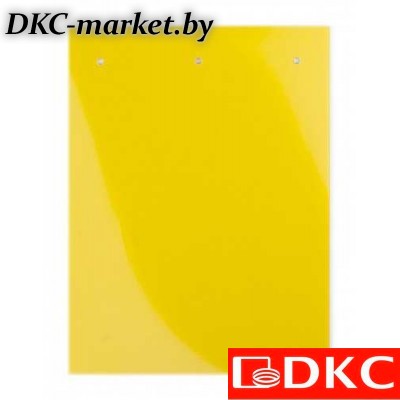 TASE3070AY Табличка полужесткая для маркировки оболочек. Клейкое основание. ПВХ.Желтая