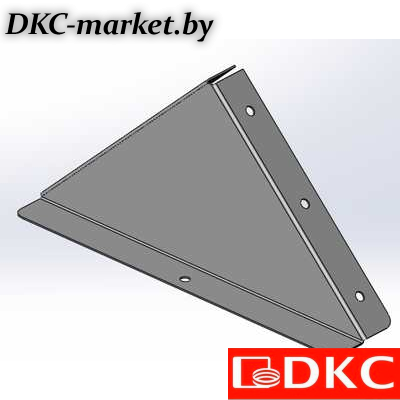 UKH202HDZL Заглушка к двускатной крышке 200, цинк ламель (аналог гор.цинк)