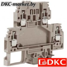 ZDA100GR DSFA.4GR, зажим с 2 уровнями, верхний под предохранитель 4 кв.мм серый
