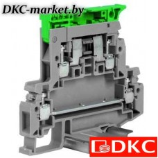 ZDA200GR Держатель предохранителя. Двух-уровневый. 4 кв. мм. Серый