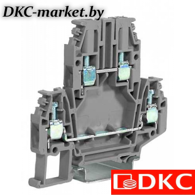 ZDB400GR DBC.4/GR(Ex) Клемма проходная 4 кв.мм., 2 уровня, винт