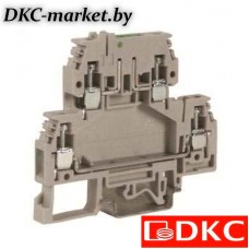 ZDS400 DSS.4, зажим с 2 уровнями, верхний разъединяемый 4 кв.мм бежевый
