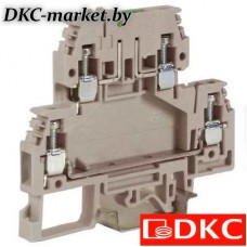 ZDS400GR DSS4/GR, зажим с 2 уровнями, верхний разъединяемый 4 кв.мм серый