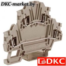 ZHD200GR-RET HMD.1GR(Ex), 2-х уровневый проходной зажим, серый, 1,5 кв.мм