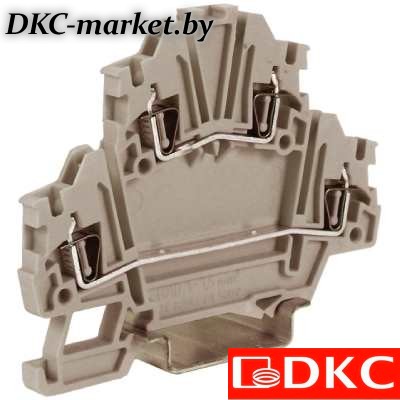 ZHD200GR HMD.1GR(Ex), 2-х уровневый проходной зажим, серый, 1,5 кв.мм