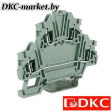 ZHD441GR Клеммный зажим. Двухуровневый. Пружинный. 2,5 кв.мм. Верхний уровень проходной, нижний разомкнутый. Для установки электронных компон