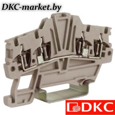ZHI420 HMM.1/2+2(Ex)i, проходной зажим 1,5 кв.мм синий 2 ввод/2 вывода