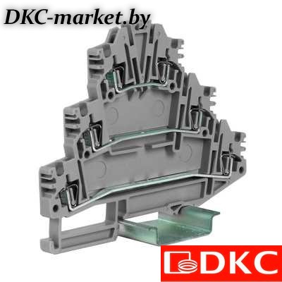 ZHL200GR HLD.2/GR(Ex) пружинный зажим трех-уровневый 2,5 кв.мм, серый