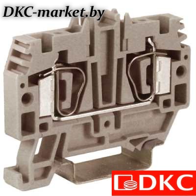 ZHM250GR HMM.4GR, проходной зажим 4 кв.мм серый