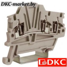 ZHM410GR HMM.1/1+2GR(Ex), проходной зажим 1,5 кв.мм серый 1 ввод/2 вывода