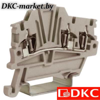 ZHM410GR HMM.1/1+2GR(Ex), проходной зажим 1,5 кв.мм серый 1 ввод/2 вывода