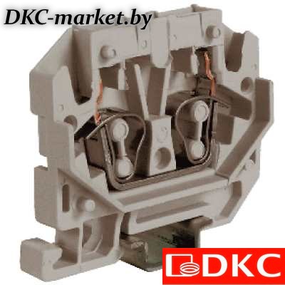 ZHP170GR HPP.2GR(Ex), мини зажим, проходной 2,5 кв.мм серый