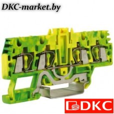 ZHT520-RET HTE.2/2+2(Ex), зажим для заземления, 2 ввод/2 вывода, 2,5 кв.ммжелто-зеленый