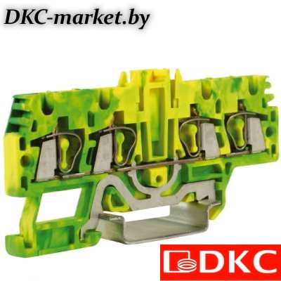 ZHT520-RET HTE.2/2+2(Ex), зажим для заземления, 2 ввод/2 вывода, 2,5 кв.ммжелто-зеленый