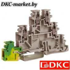 ZTL500GR TDE.2GR, 2 уровня+земля, проходной зажим серый 2,5 кв.мм